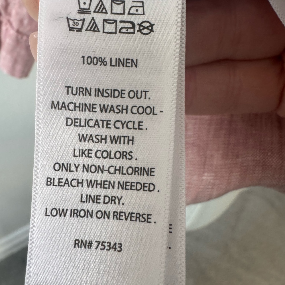 Sigrid Olsen Mauve Linen Tunic Top - Size 1X - Picture 14 of 14